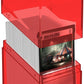 Ultimate Guard Boulder 100+ Clear, Deck Case for 100 Double-Sleeved TCG Cards, Ruby, Secure & Durable Storage for Trading Card Games, Transparent