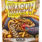 Dragon Shield 100ct Standard Card Sleeves Display Case (10 Packs) - Matte Gold