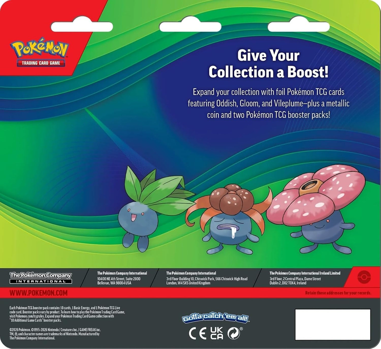 Pokemon Mega Evolution Vileplume 2-Booster Blister Pack [2 Booster Packs, 3 Foil Promo Card & Coin]
