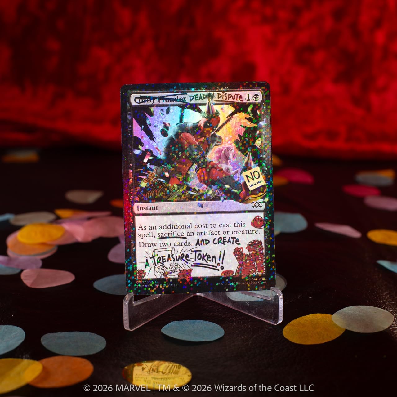 Magic: The Gathering Secret Lair x Marvel's Deadpool: I Fixed It (You're Welcome) Pool Party Foil Edition