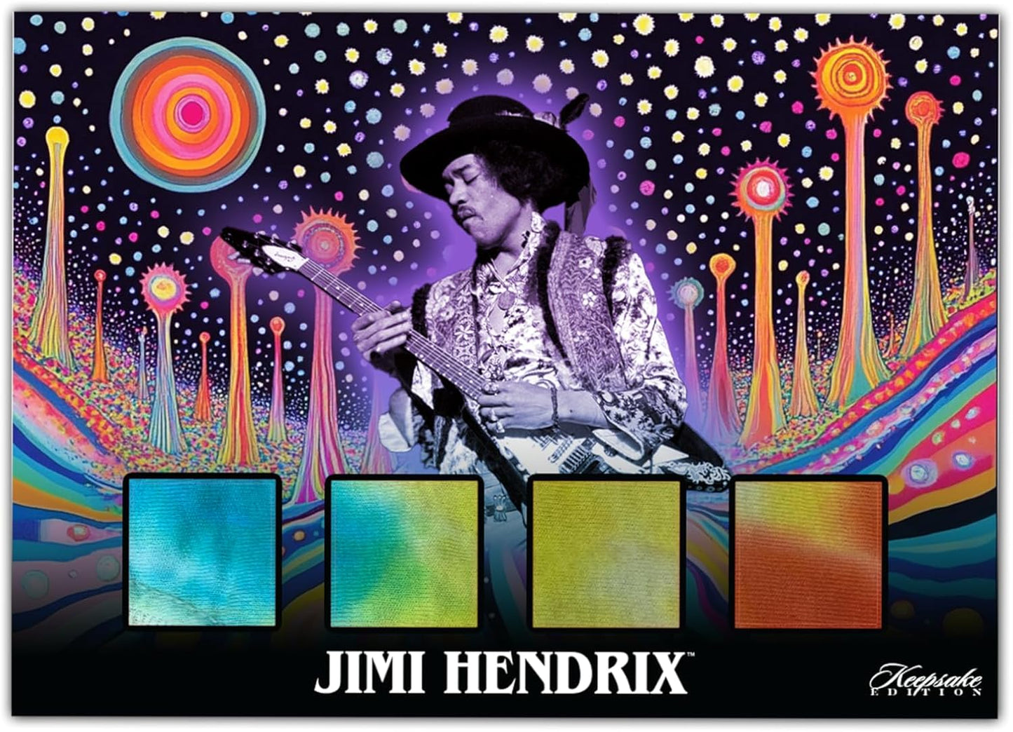 2025 Jimi Hendrix Keepsake Collectible Hobby Box – 16 Packs Per Box – 2 Memorabilia Hits Per Box – Collectible Trading Cards