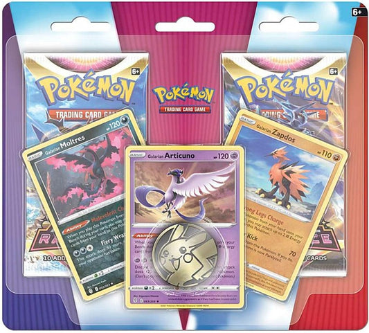 Pokemon TCG Sword & Shield 2-Pack Blister Pack (Galarian Moltres, Zapdos, Articuno)