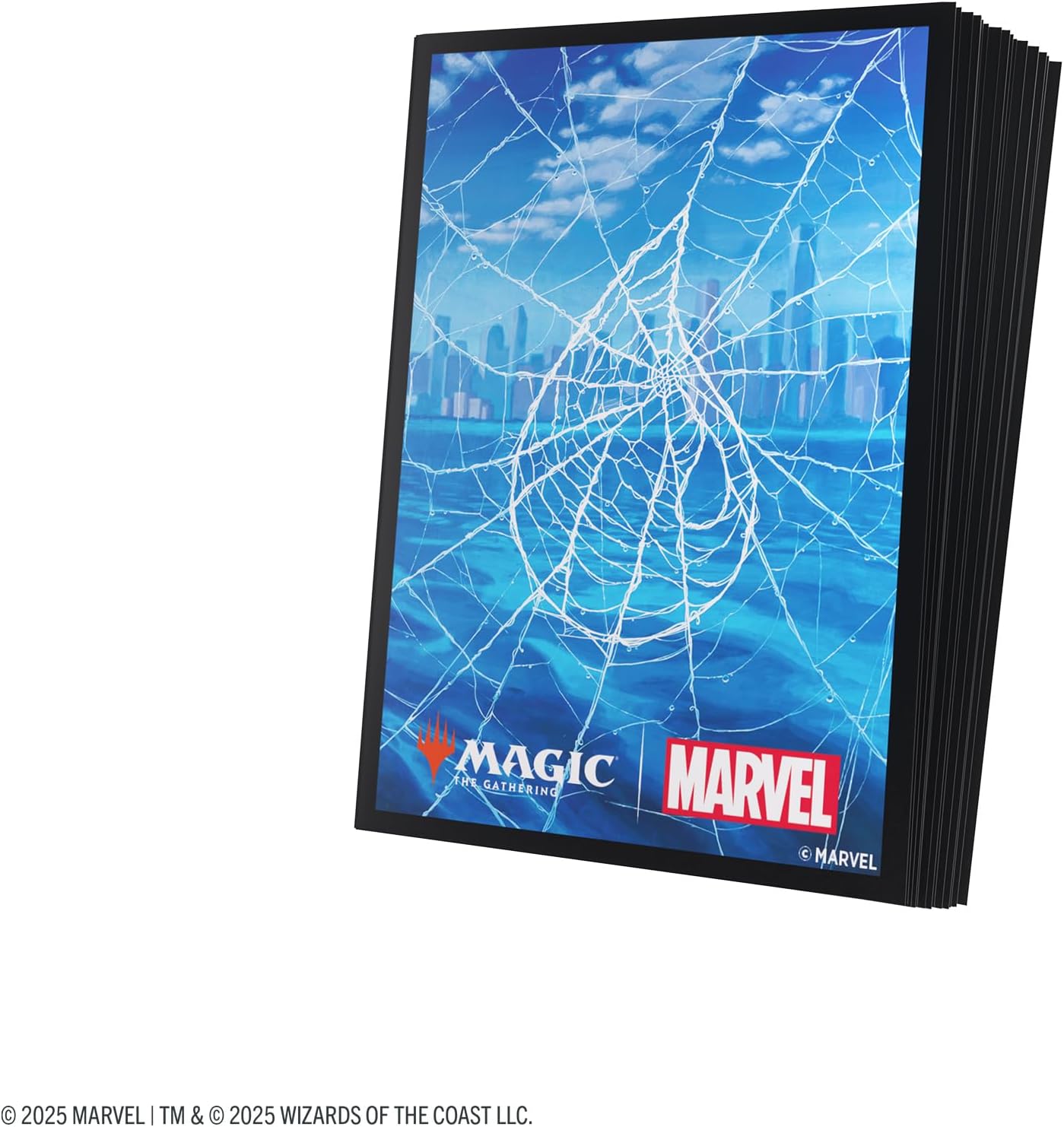 Gamegenic Magic: The Gathering Marvel's Spider-Man Premium Art Sleeves - Spider-Man Island - 105 Matte Textured Card Sleeves with Full-Color Artwork, Tournament-Ready & Plastic-Free Packaging