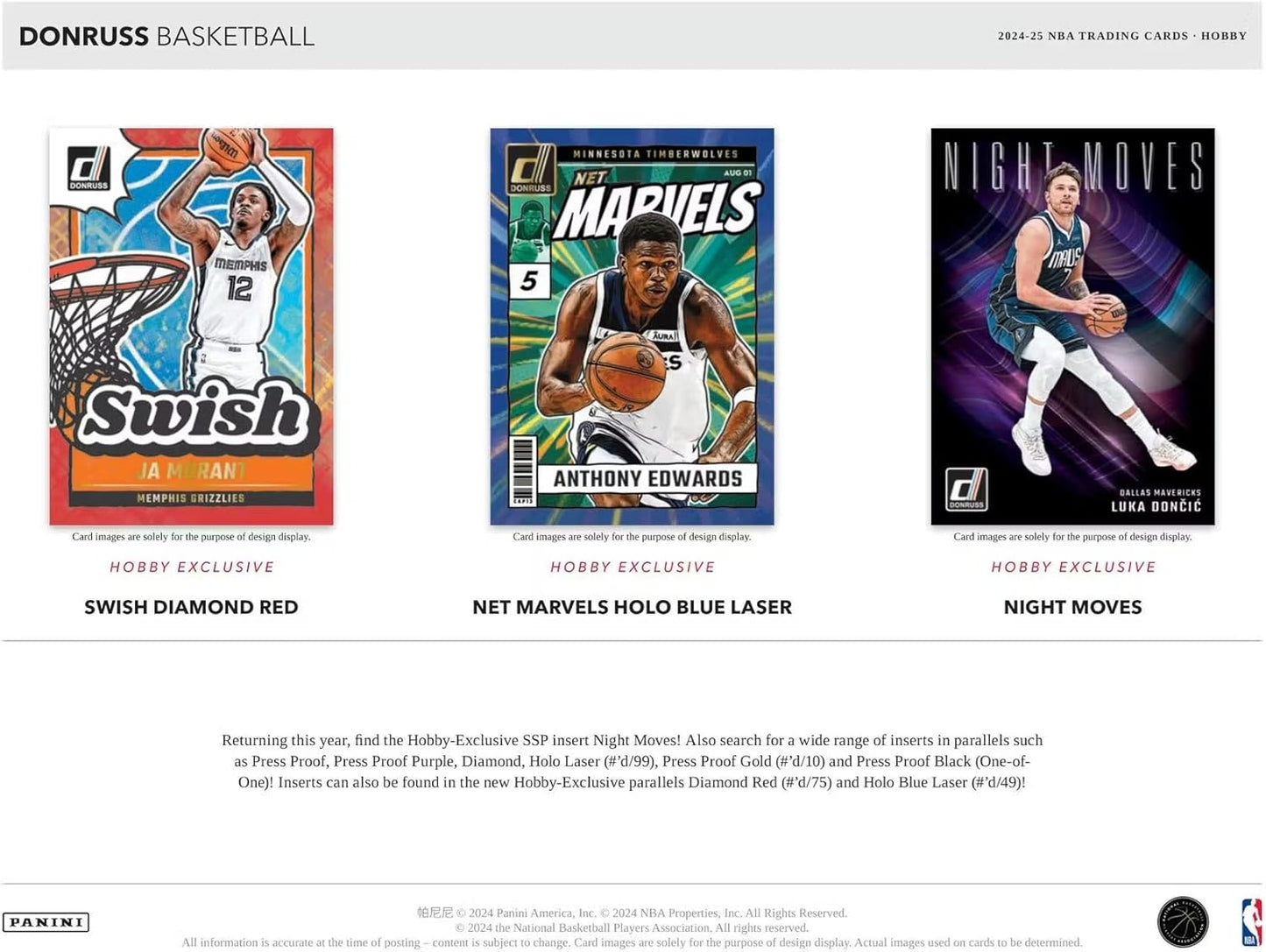 2024-25 Panini Donruss Basketball Hobby Box