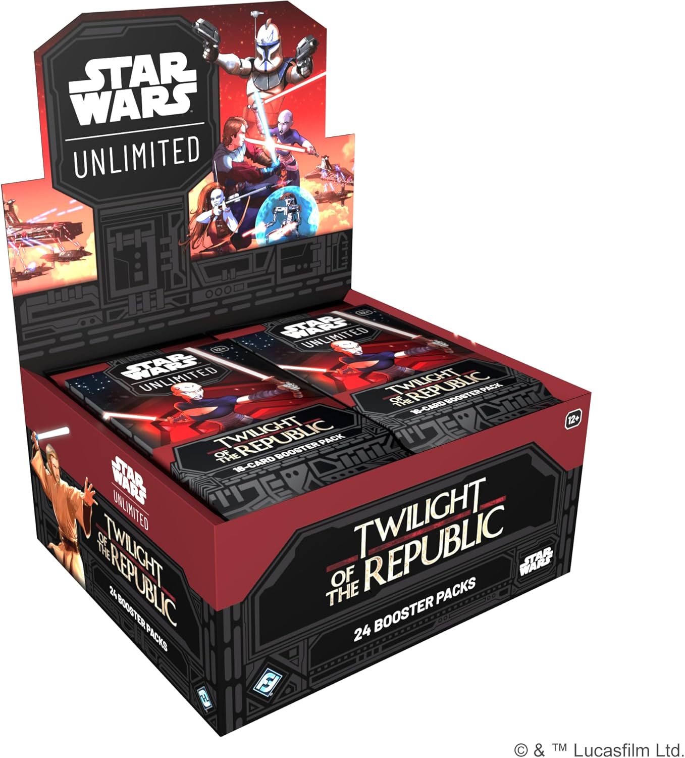 Star Wars: Unlimited TCG Twilight of The Republic Booster Display (Set of 24 Booster Packs) - Trading Card Game