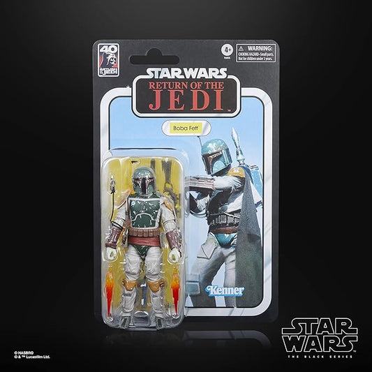 STAR WARS The Black Series Boba Fett, 40th Anniversary Return of The Jedi 6-Inch Collectible Action Figures, Ages 4 and Up (F6855)