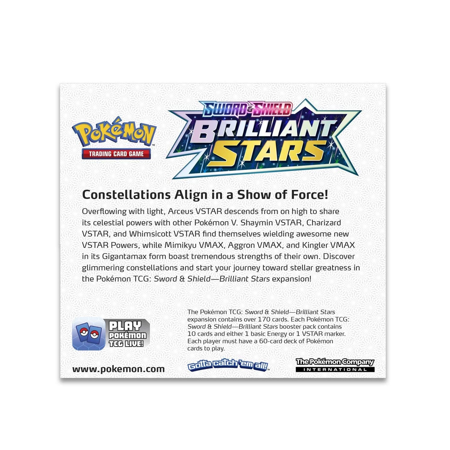 Pokemon TCG: Sword & Shield Brilliant Stars 36 Count Booster Box