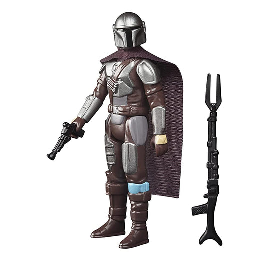 Star Wars Retro Collection The Mandalorian (Beskar) Toy 3.75-Inch-Scale The Mandalorian Collectible Action Figure, Accessories