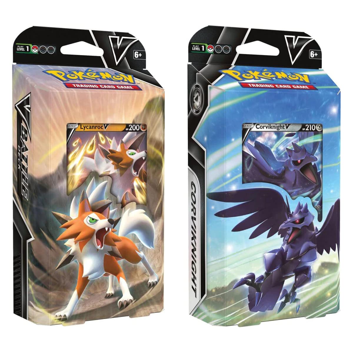 Pokemon TCG: Lycanroc V or Corviknight V Battle Deck