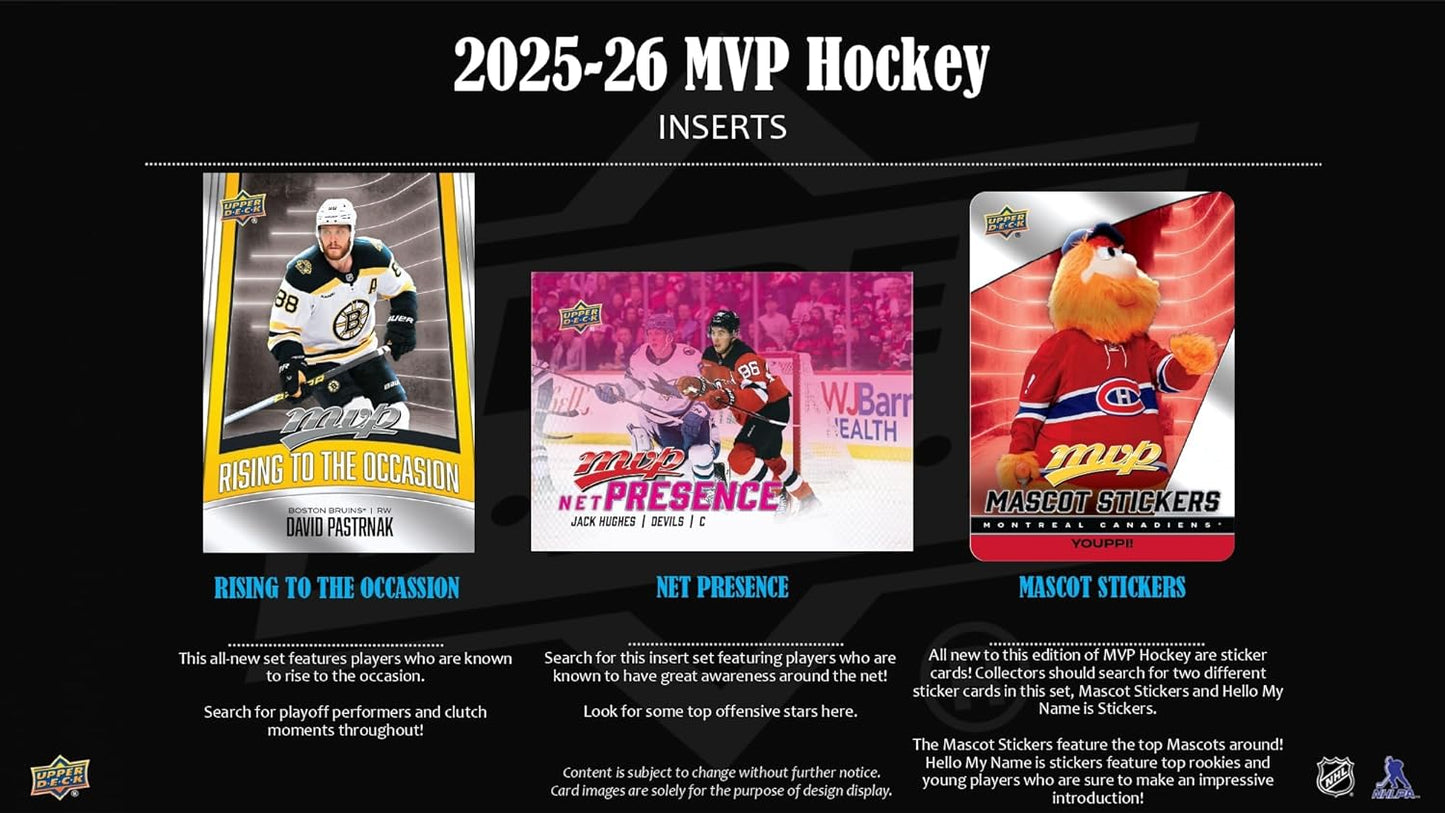 2025-26 Upper Deck MVP Hockey Retail Box