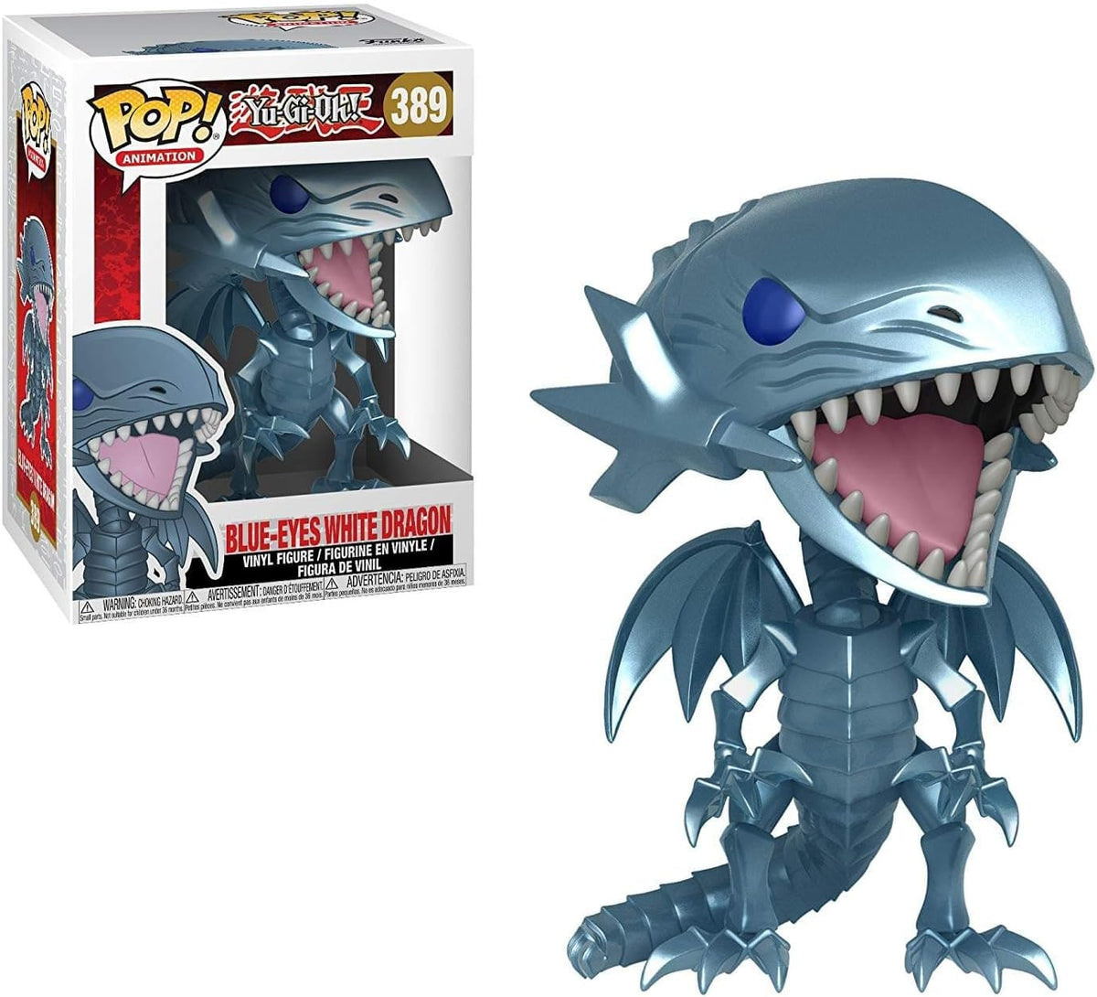 Funko Pop Animation: Yu-Gi-Oh! - Blue Eyes White Dragon Collectible Figure, Multicolor