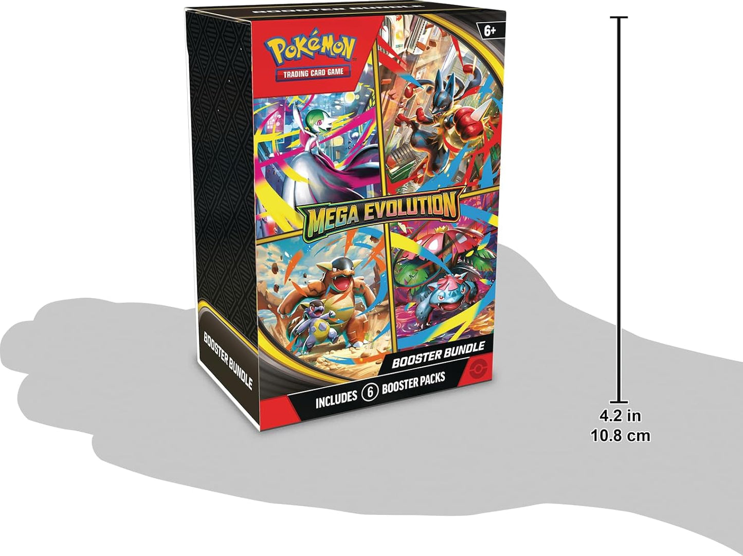 Pokemon TCG: Mega Evolution Booster Bundle - 6 Packs - Presale Ships 09/26/2025