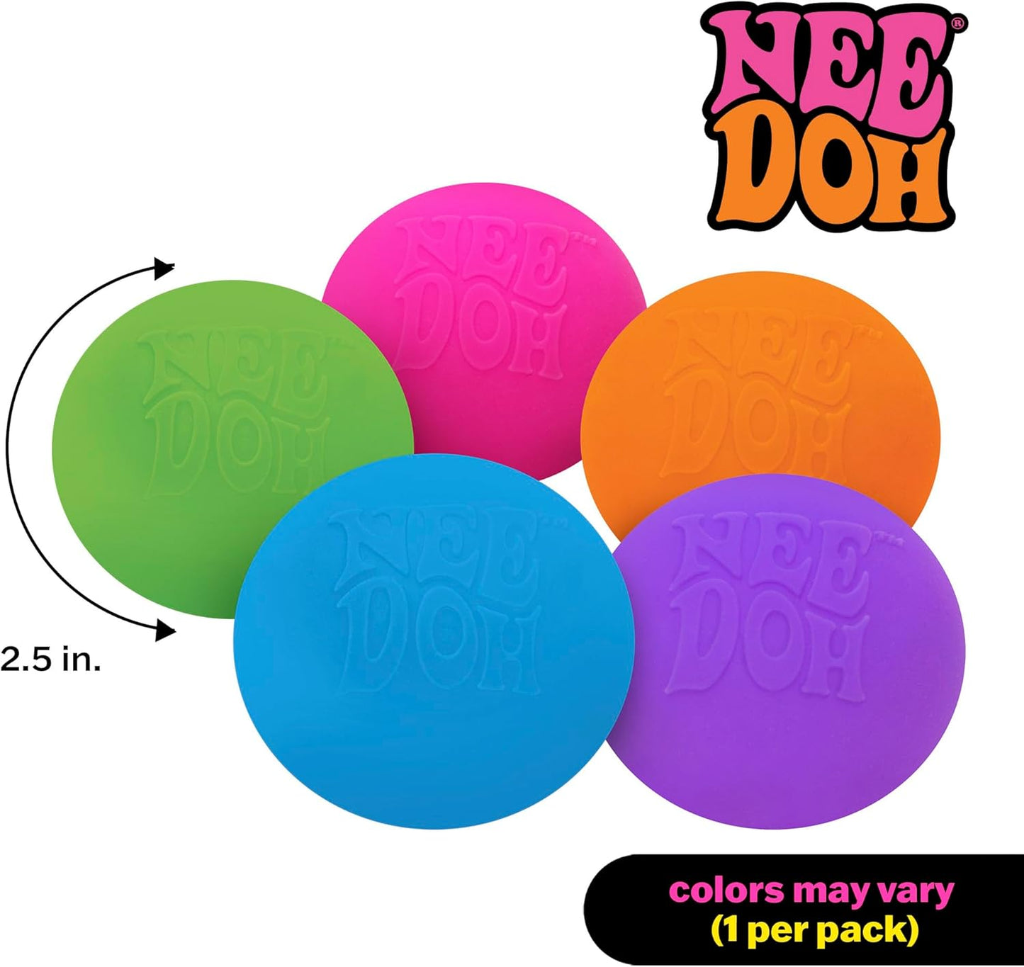 Schylling NeeDoh Original - Sensory Fidget Toy - Assorted Colors - Ages 3 to Adult