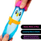 Schylling Needoh Squishmas Polar Glow Penguin - Sensory Squeeze Toy with Super Solid Squish