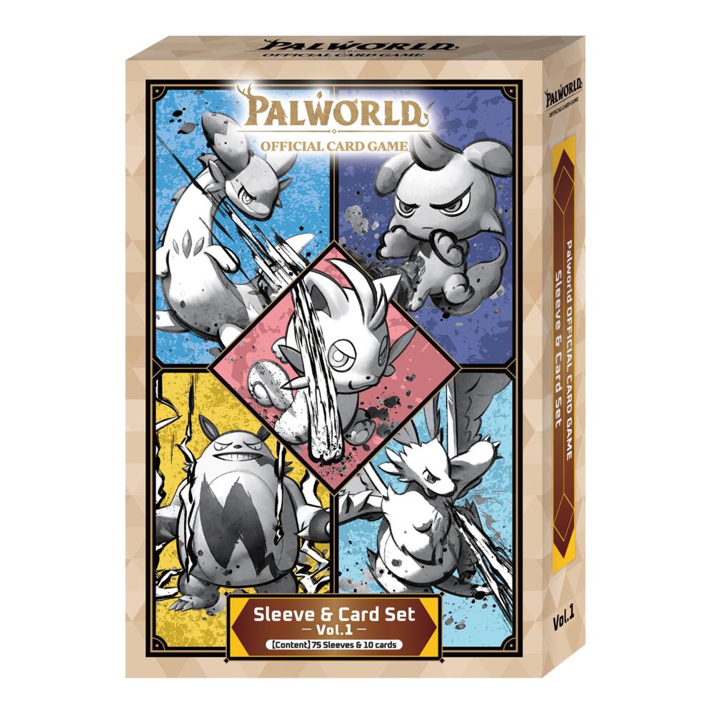 Bushiroad Palworld Official Card Game Sleeve & Card Set Vol. 1 – 75 Card Sleeves and 10 Exclusive Trading Cards, English Edition