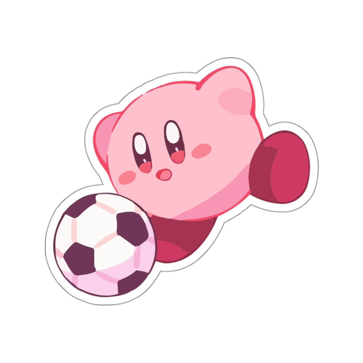 Pinky Soccer Kiss-Cut Sticker