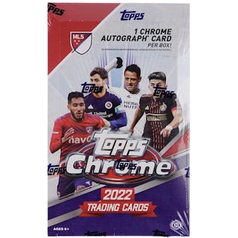 2022 Topps Chrome MLS Major League Soccer Hobby Box