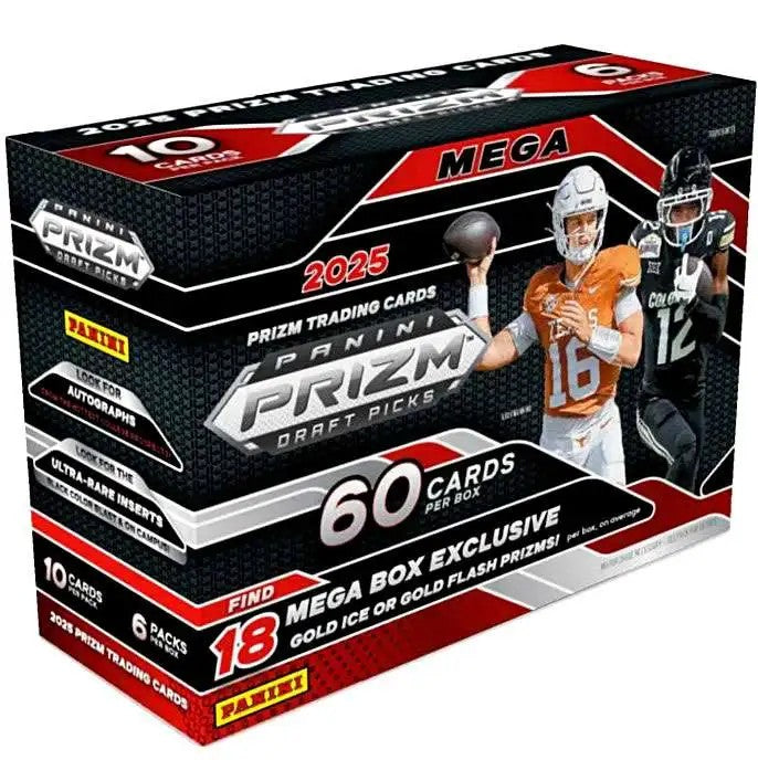 Panini 2025 Prizm Draft Picks NFL Football Trading Card Mega Box