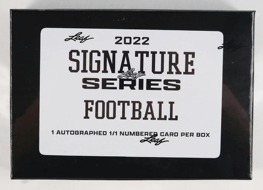 2022 Leaf Signature Series Football Factory Sealed Box
