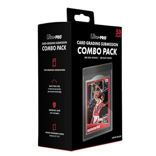 Ultra Pro Card Sleeves Grading Submission Combo - Standard Size (Semi-Rigid & Easy Pull Tab Sleeves) (50 ct)