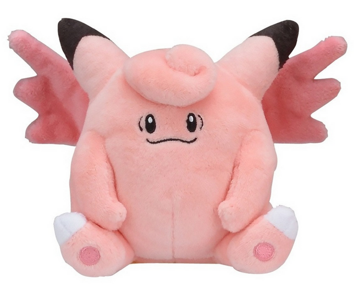 Pokemon Center: Sitting Cuties: Clefable Plush # 36 -  Generation 1 - 6 In