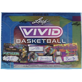 2022/23 Leaf Vivid Basketball Hobby Box
