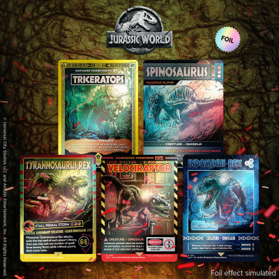 Magic the Gathering Secret Lair x Jurassic World: Life Breaks Free Foil Edition (5 Cards)