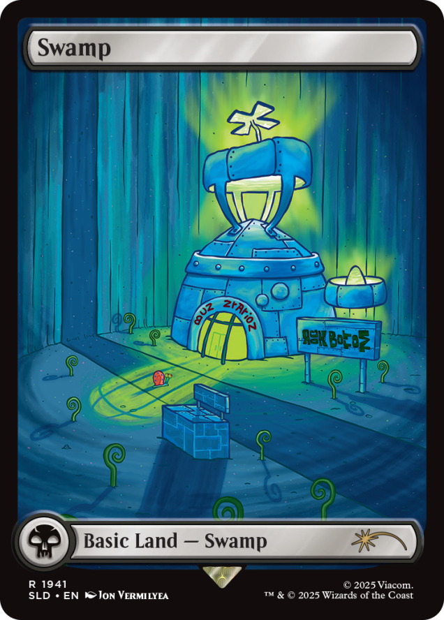 Magic the Gathering Secret Lair x SpongeBob SquarePants: Lands Under the Sea (Non-Foil)