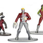 Jada Toys Nano Steel - Marvel: Pack 1 (Spiderman, Symbiote Spiderman, Spider-Gwen, Vulture, Green Goblin)