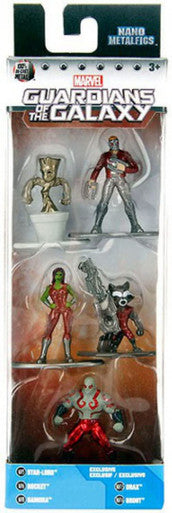 Jada Toys Nano Steel - Marvel: Pack 1 (Spiderman, Symbiote Spiderman, Spider-Gwen, Vulture, Green Goblin)