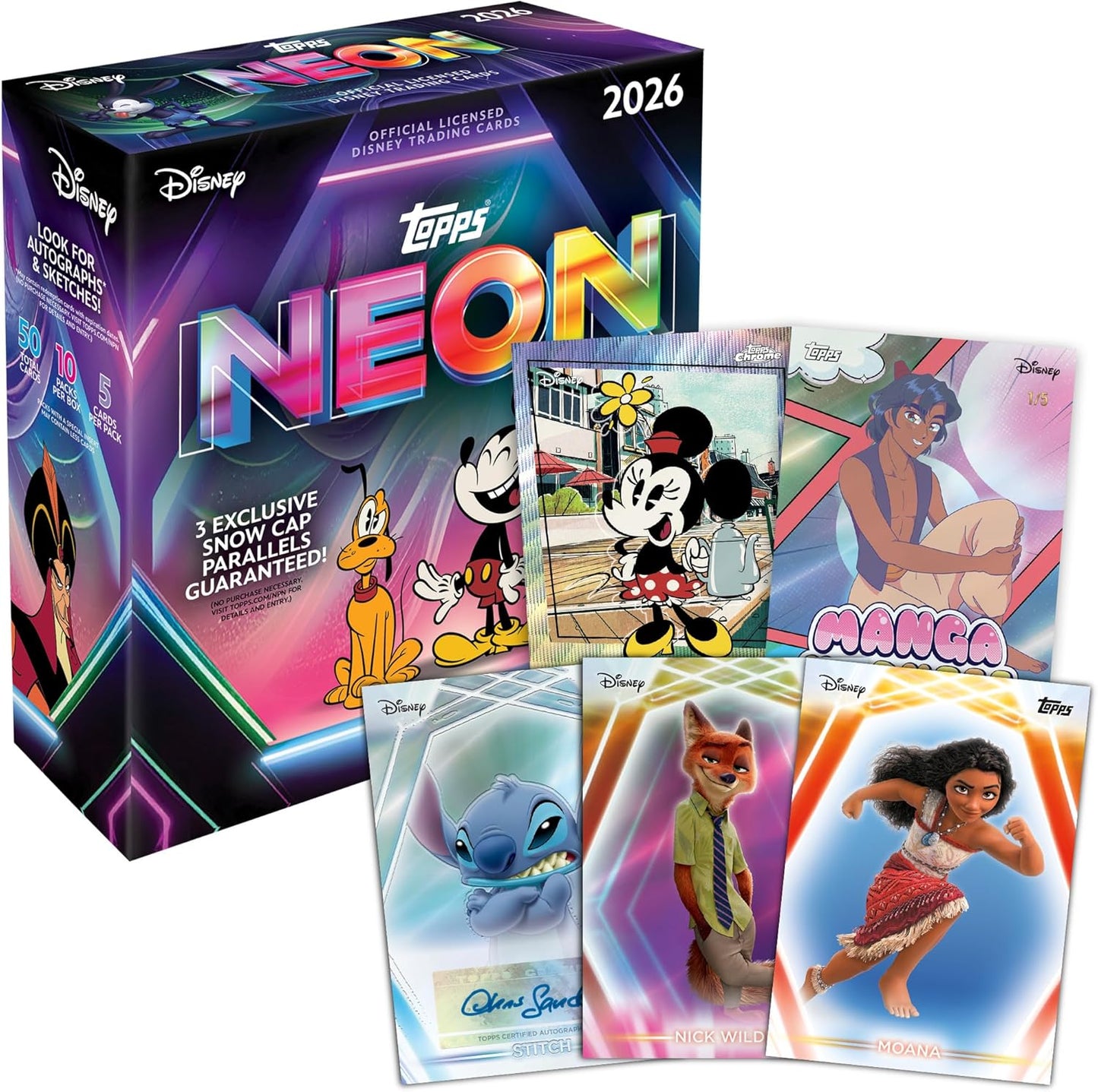 2026 Topps Disney Neon Mega Box