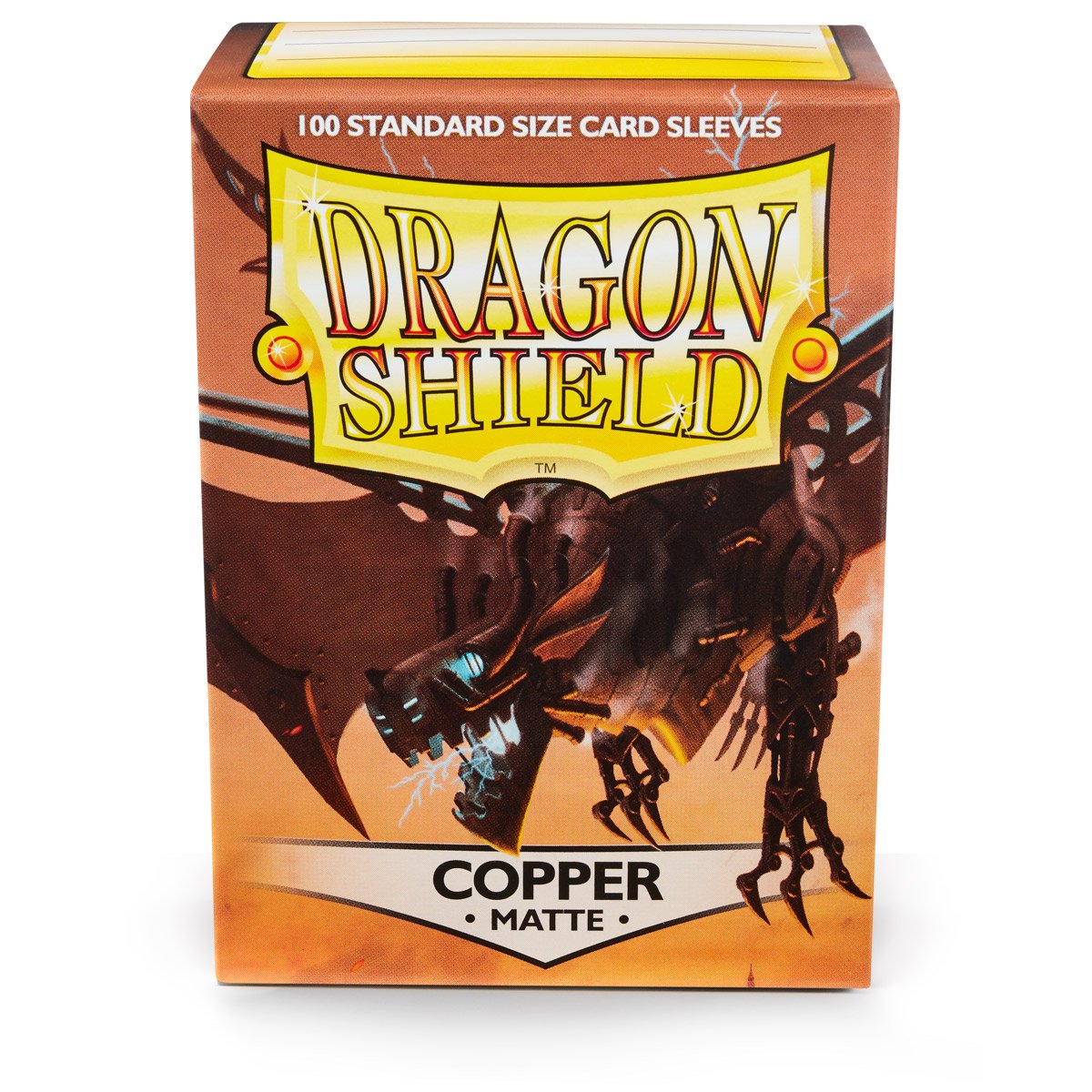 Dragon Shield Standard Size Sleeves  Matte Copper 100CT - Card Sleeves are Smooth & Tough - Compatible with Pokemon, Yu-Gi-Oh!, & Magic The Gathering Card Sleeves  MTG, TCG, OCG