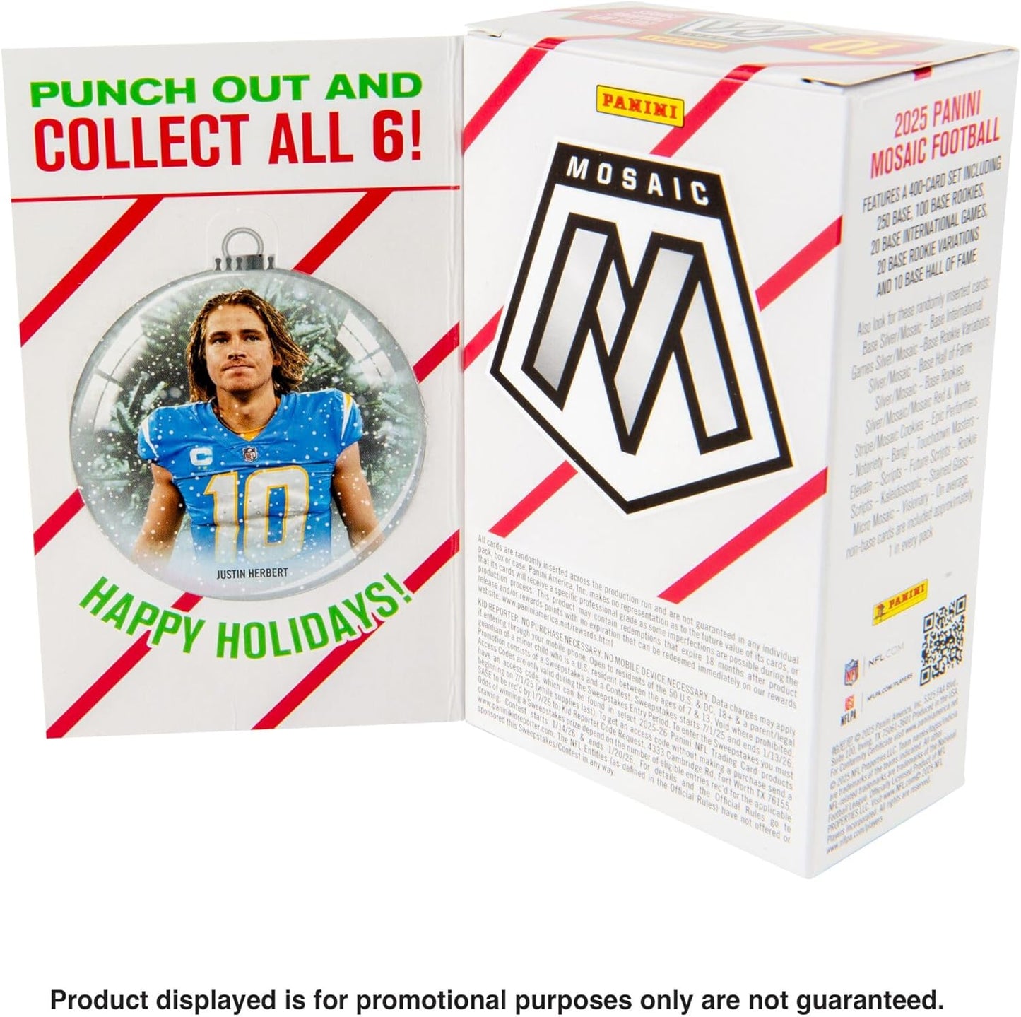 2025 Panini Mosaic NFL Football Ornament Box