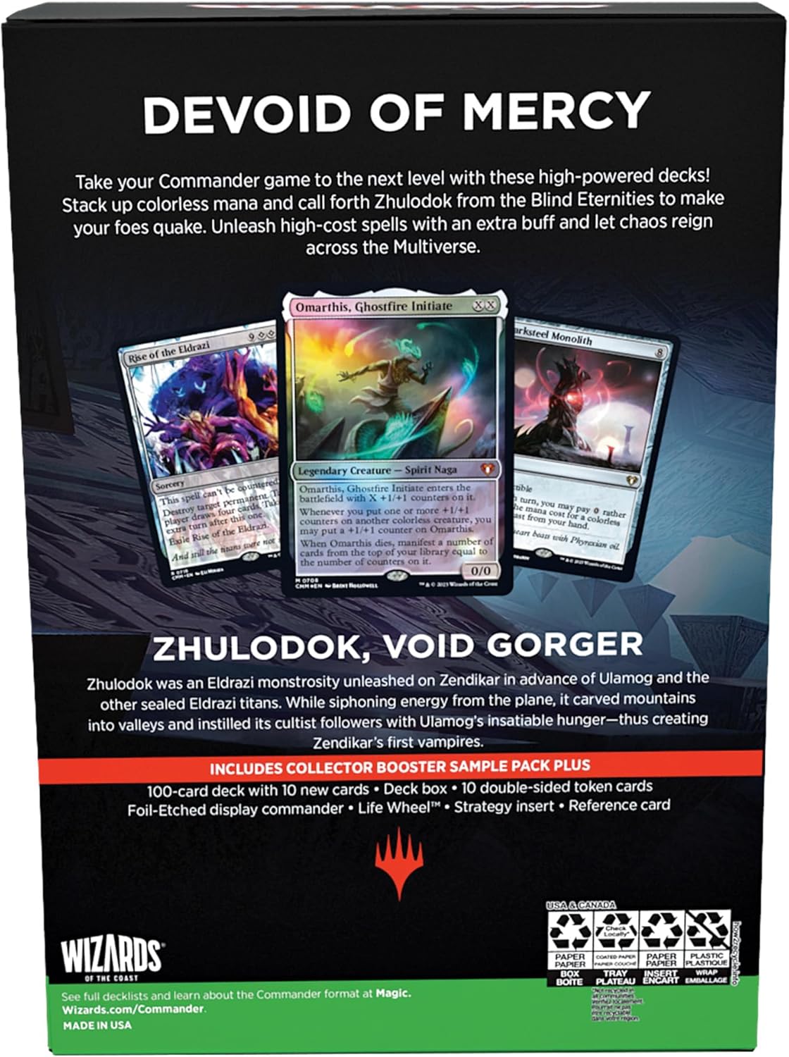 Magic: The Gathering Commander Masters Commander Deck - Eldrazi Unbound (100-Card Deck, 2-Card Collector Booster Sample Pack + Accessories)
…