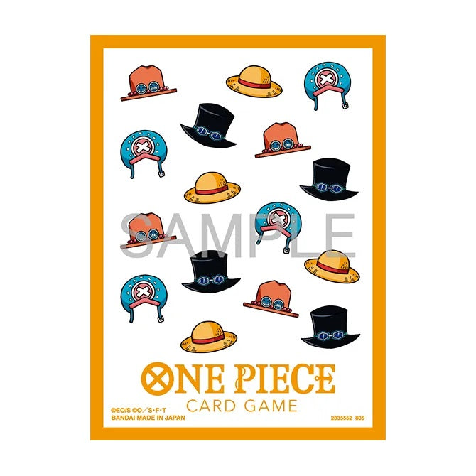 One Piece Card Game Official Sleeves: Assortment 13 - Hat Patterns (70-Pack)
