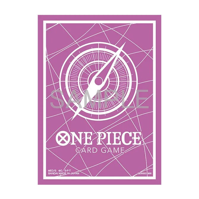 One Piece Card Game Official Sleeves: Assortment 13 - Standard Card Game Back Purple (70-Pack)