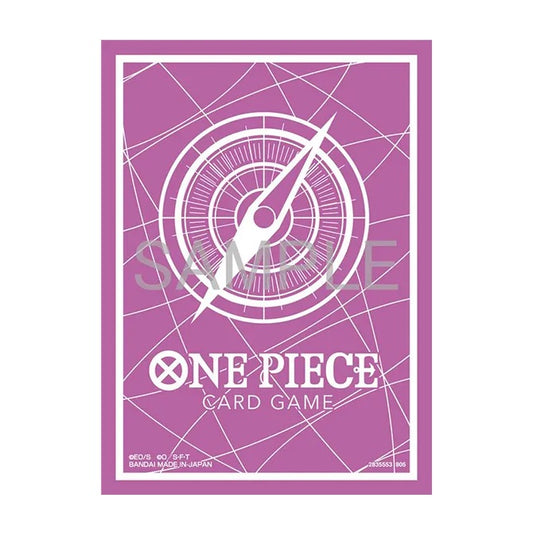 One Piece Card Game Official Sleeves: Assortment 13 - Standard Card Game Back Purple (70-Pack)