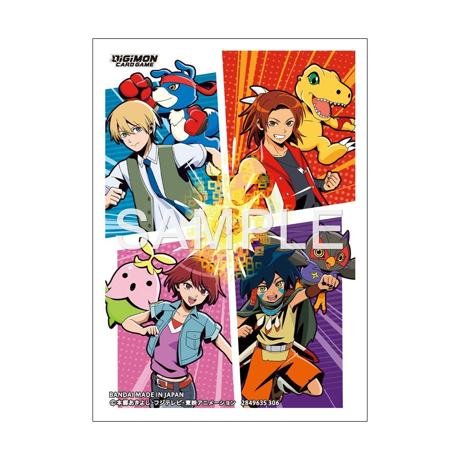 Digimon Card Game Official Sleeves Data Squad (60-Pack) Standard Size Card Sleeves Bandai