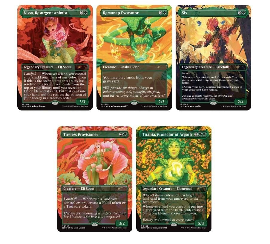 Magic: The Gathering Secret Lair Drop: Wild in Bloom Traditional Foil Edition, originally included in Festival in a Box: Amsterdam 2026