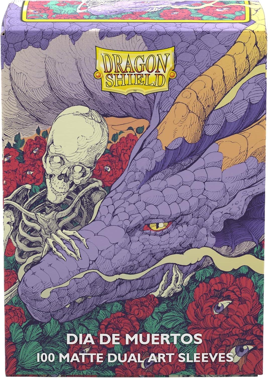 Dragon Shield | Matte Dual Art Sleeves | Dia De Muertos 2026 | 100 CT - Smooth & Tough Premium TCG Sleeves | Compatible with Pokemon, One Piece & Magic the Gathering