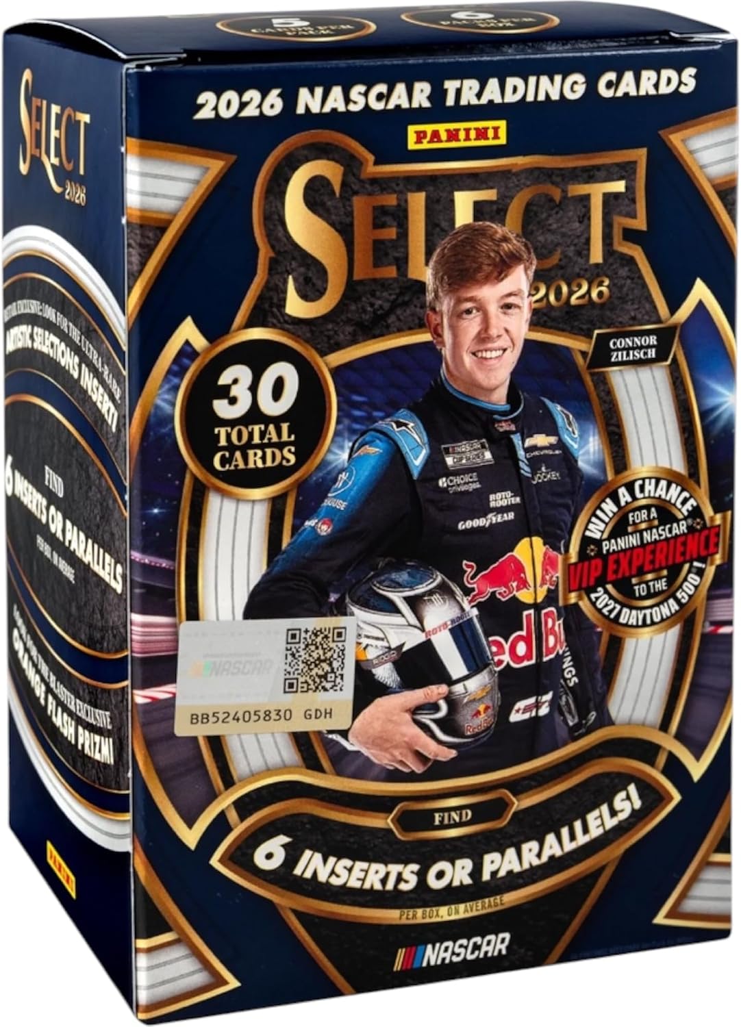 2026 Panini Select Racing Retail Blaster Box | NASCAR Trading Cards | Exclusive Retail Prizm Parallels | Rookie Cards, Inserts & Chase Autograph Memorabilia Cards | Collectible Sports Card Box