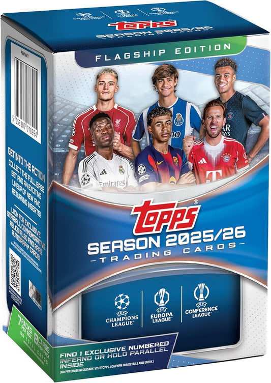 2025-26 Topps UEFA Club Competitions Soccer Value Blaster Box
