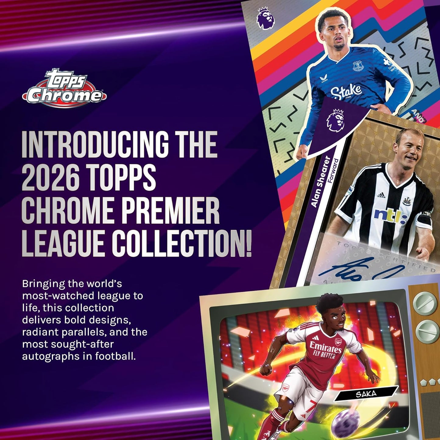 2026 Topps Chrome Premier League Soccer Value Blaster Box