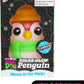 Schylling Needoh Squishmas Polar Glow Penguin - Sensory Squeeze Toy with Super Solid Squish