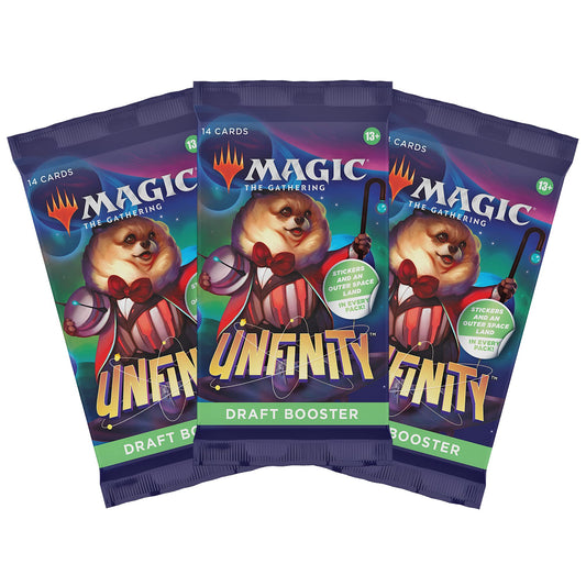 Magic: The Gathering Unfinity 3-Pack Draft Booster Packs | 42 Magic Cards