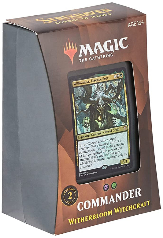 Magic The Gathering Strixhaven Commander Deck  Witherbloom Witchcraft (Black-Green)