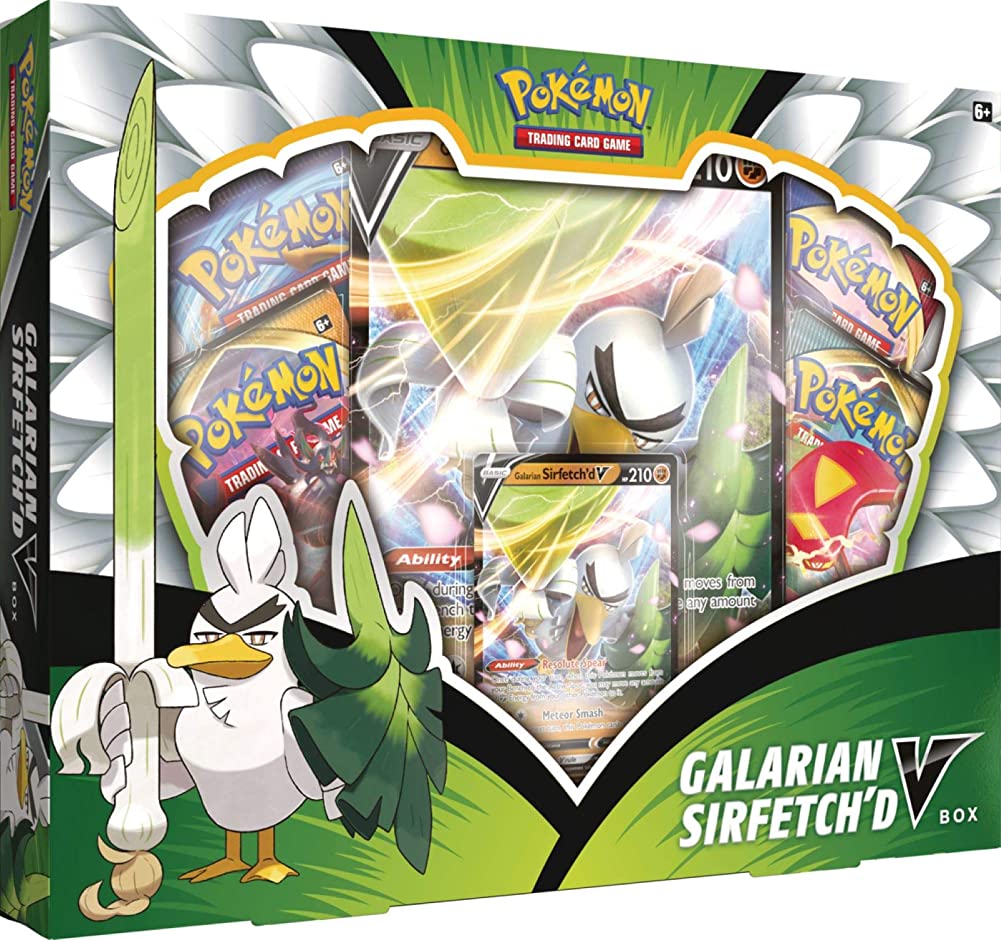 Pokemon TCG: Galarian Sirfetch'd V Box, Multicolor