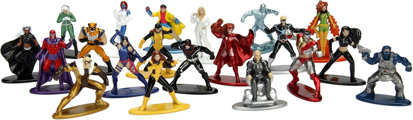 Jada Toys Marvel X-Men 20 Pack Die-Cast Figures, 1.65" Scale Collectable Figurine 100% Metal