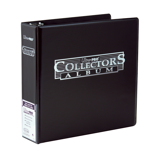 Ultra PRO Collectors Album – 3-Ring Trading Card Binder – Black with Gold Foil Logo – Holds 9-Pocket Pages