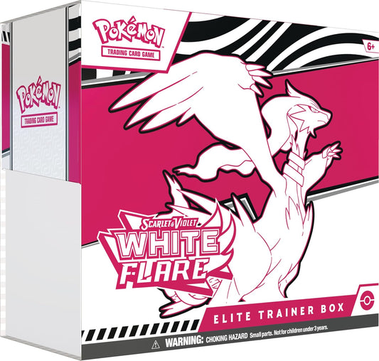 Pokemon TCG Scarlet & Violet 10.5 White Flare Elite Trainer Box - 9 Packs, Promo Card - Presale Ships 07/18/2025